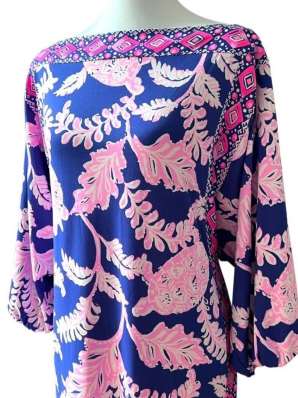 Lilly Pulitzer Maxi Dress 10 Tropical Long Turtle Medium Cruise Large Vacation - Picture 8 of 16